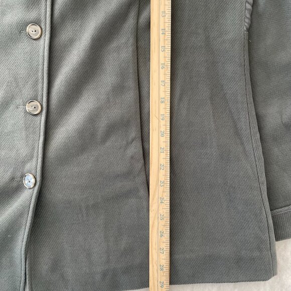 Joan Rivers Womens Gray Tweed Button Front Cape Coat Size 1X - Picture 8 of 9